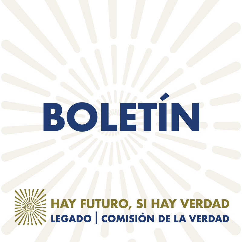 Boletín sobre la Unión Europea (UE) ratificando su apoyo la Comisión de la Verdad.