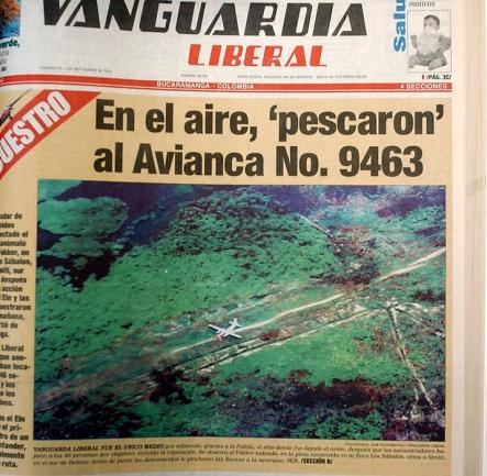 Recorte de periodico Vanguardia Liberal