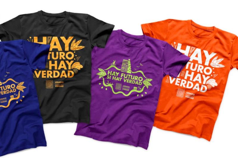 Camisetas Hay futuro si hay verdad kit movilización