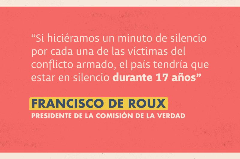 Frase víctimas Francisco de Roux